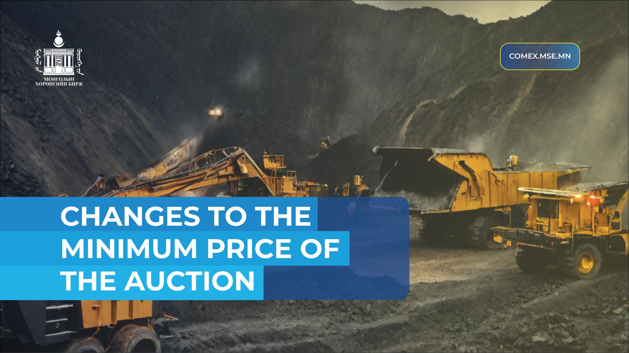 THE MINIMUM PRICE OF THE “ENERGY RESOURCES” LLC’S MARCH 23-27, 2026 HAS BEEN CHANGED